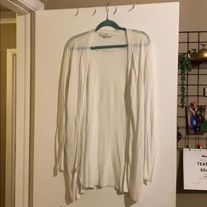 White long sleeve cardigan